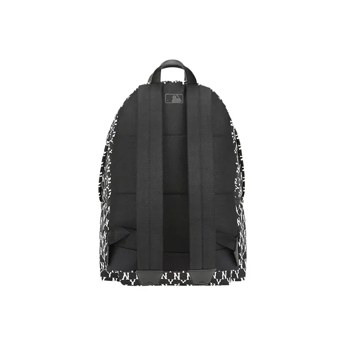 MLB Polyester Backpack Large Size Unisex Black White-4