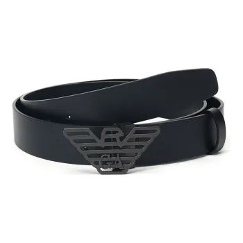 EMPORIO ARMANI Leather Belts Men Black