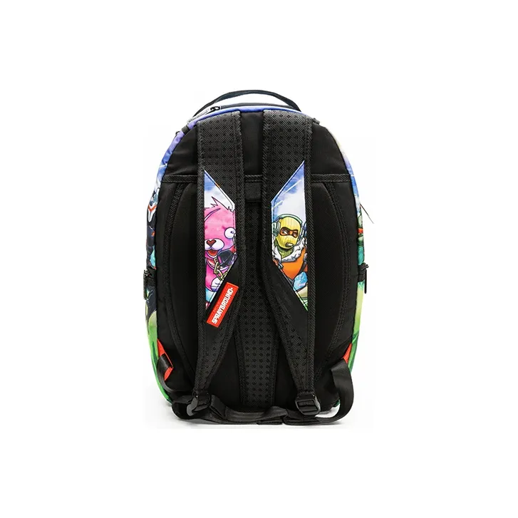 SPRAYGROUND FORTNITE IP Collaboration Artificial Leather Fabric Laptop Backpack Regular Unisex Multicolor-2