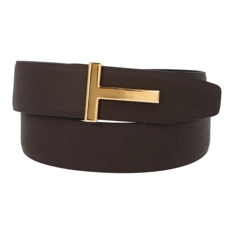 TOM FORD Leather Belts Unisex Brown-0