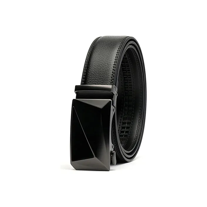 FREE RABBITⅡ 3D Effect Automatic Buckle Belt-Business Trendy Belt Men's Black-3