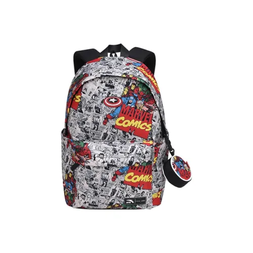 Anta Marvel Collaboration 600D*600D78T/PU Double Coated Backpack Regular Unisex Black/White