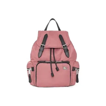 Burberry Polyamide Backpack Travel Storage Bag Backpack Medium Size Women's Coral Pink