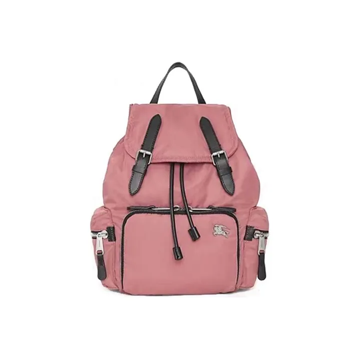 Burberry Polyamide Backpack Travel Storage Bag Backpack Medium Size Women's Coral Pink-0