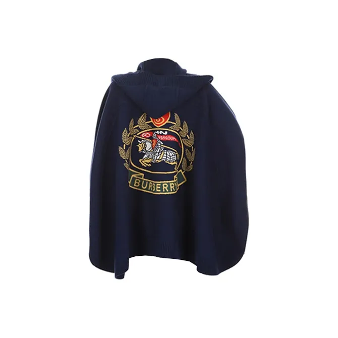 Burberry Shawls Women's Navy Blue-1
