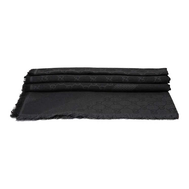 GUCCI Gg Jacquard Pattern Knitted Scarf-1