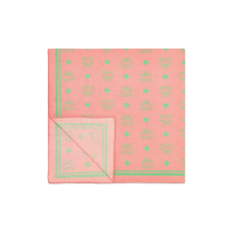 MCM Silk Scarves Unisex Pink-0