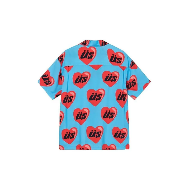Stussy X Cactus Plant Flea Market Heart Short Sleeve Shirt-1