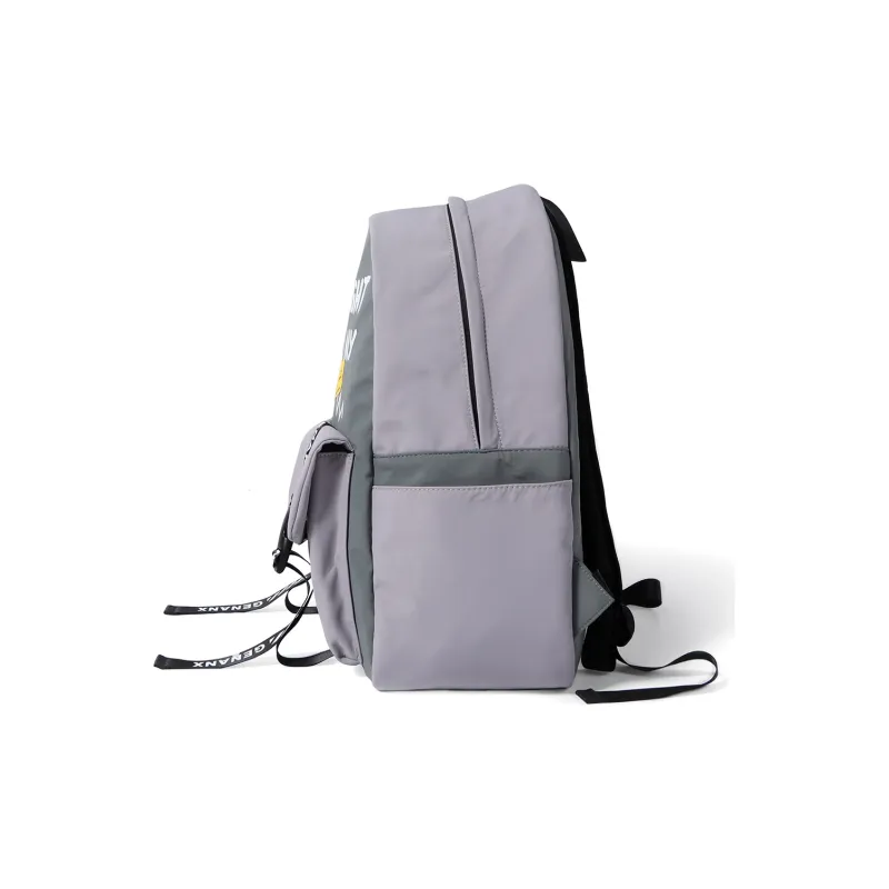 GENANX Polyamide Backpack Regular Unisex Gray/Yellow-1