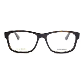 GUCCI Eyeglass Frames Men Tortoiseshell