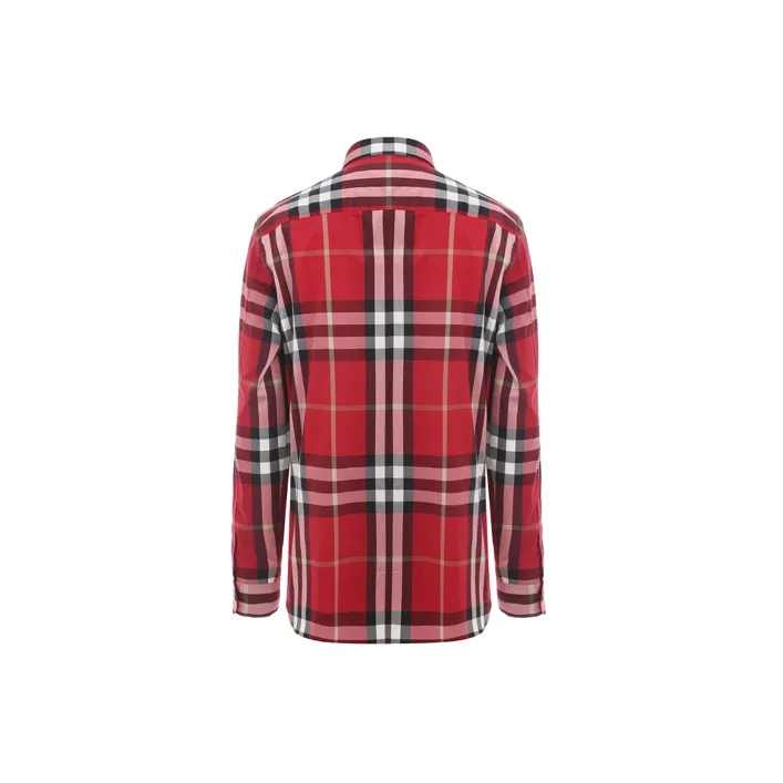 Burberry Shirts Men Red-1