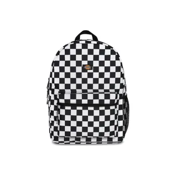 Dickies Polyester Backpack Regular Unisex Black White Plaid