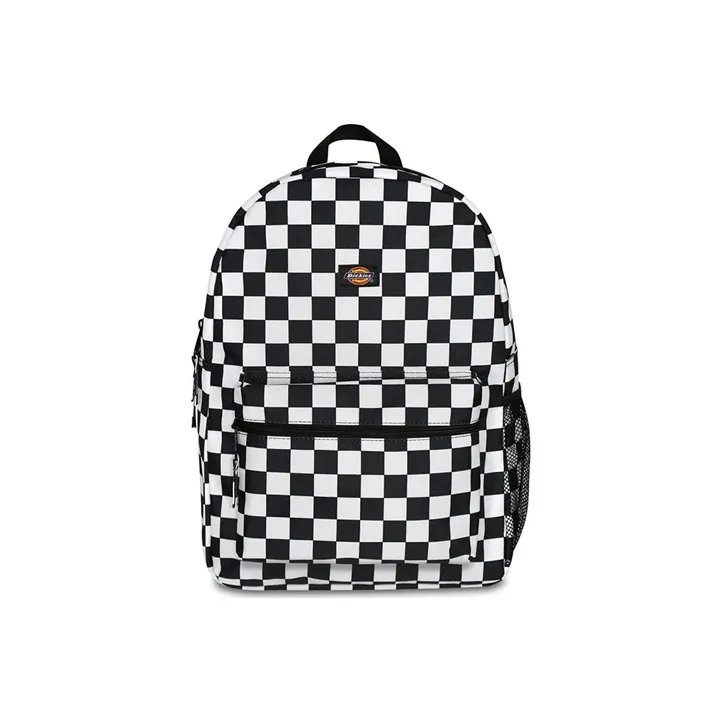 Dickies Polyester Backpack Regular Unisex Black White Plaid-0
