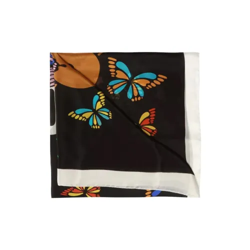 MOSCHINO Silk Scarves Women's Black