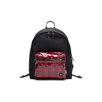 The MAD HATcher Polyester Polyamide Backpack Regular Unisex Black & Red