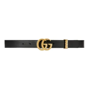 GUCCI Torchon Double G Buckle Leather Belt 1W