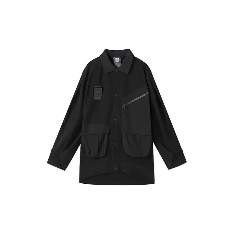 NORVINCY Badge Western Workwear Shirt Unisex-0