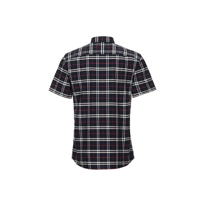 Burberry Check S/S Shirt Navy-1