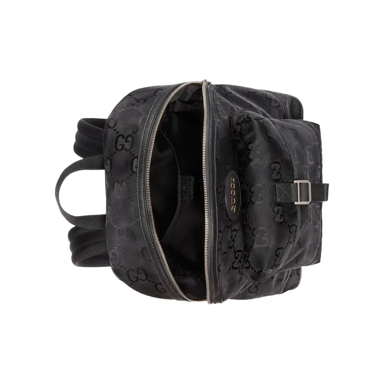 GUCCI Off The Grid Nylon With Leather Backpack Men's Black-6