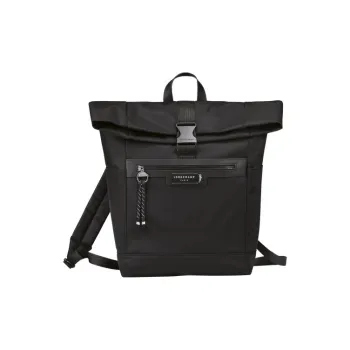 LONGCHAMP Le Pliage Energy Recycled Polyamide Canvas Backpack Men's Black