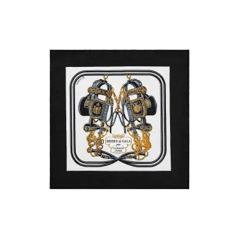HERMES Silk Scarves Women's Black