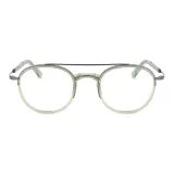 #39 Transparent Green Frame with Black Bridge
