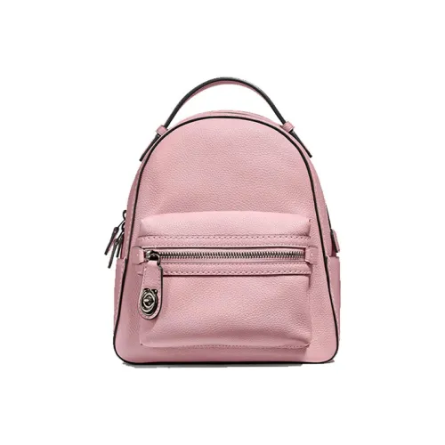 COACH Campus Leather Backpack Small Size Women's Pink