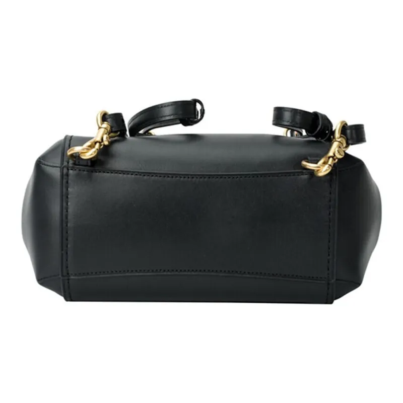 COACH Cow Leather Backpack Small Size Women's Black-3
