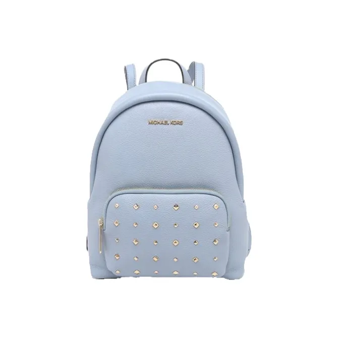 MICHAEL KORS Erin Leather Backpack Medium Size Women's Haze Blue-0