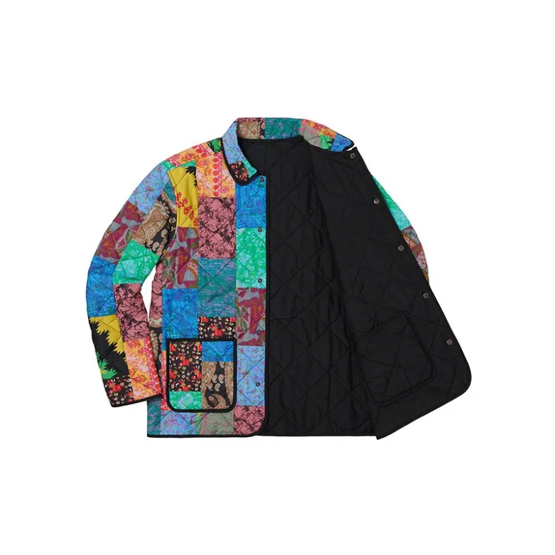 Supreme Reversible Patchwork Quilted Jacket-2