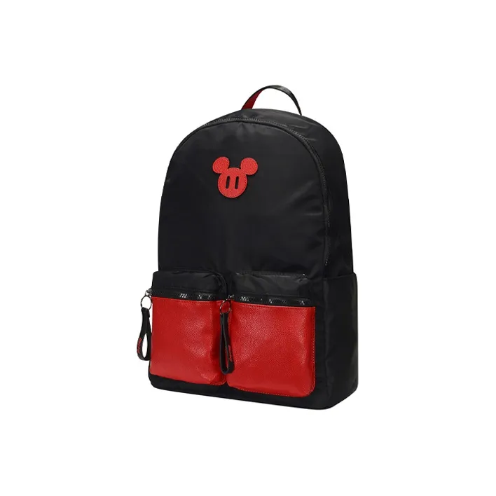 LiNing Polyurethane Backpack Regular Unisex Black Red Multicolor-0