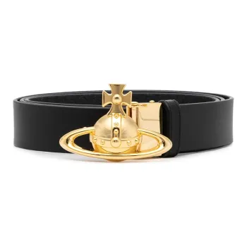 Vivienne Westwood Leather Belts Unisex Black 