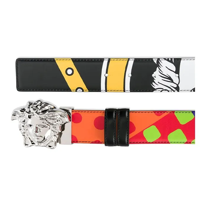 VERSACE VERSACE Baroque Print Plate Buckle Belt Men's Width: 3.8cm-2