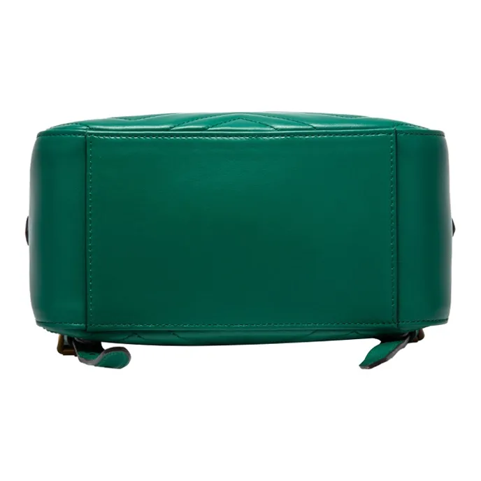 GUCCI Marmont Cow Leather Backpack Women's Green-5