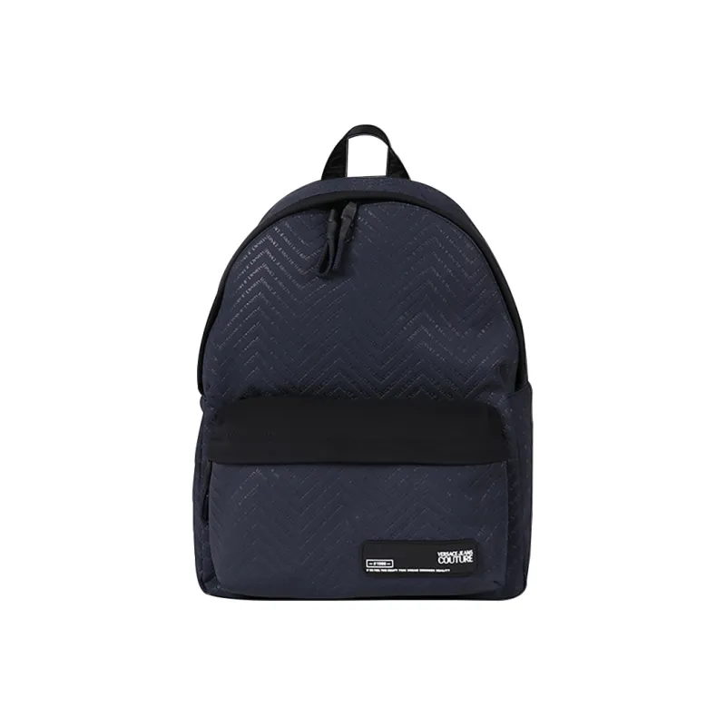 FANSIZHE Jeans Couture Artificial Leather Backpack Unisex Dark Blue-0