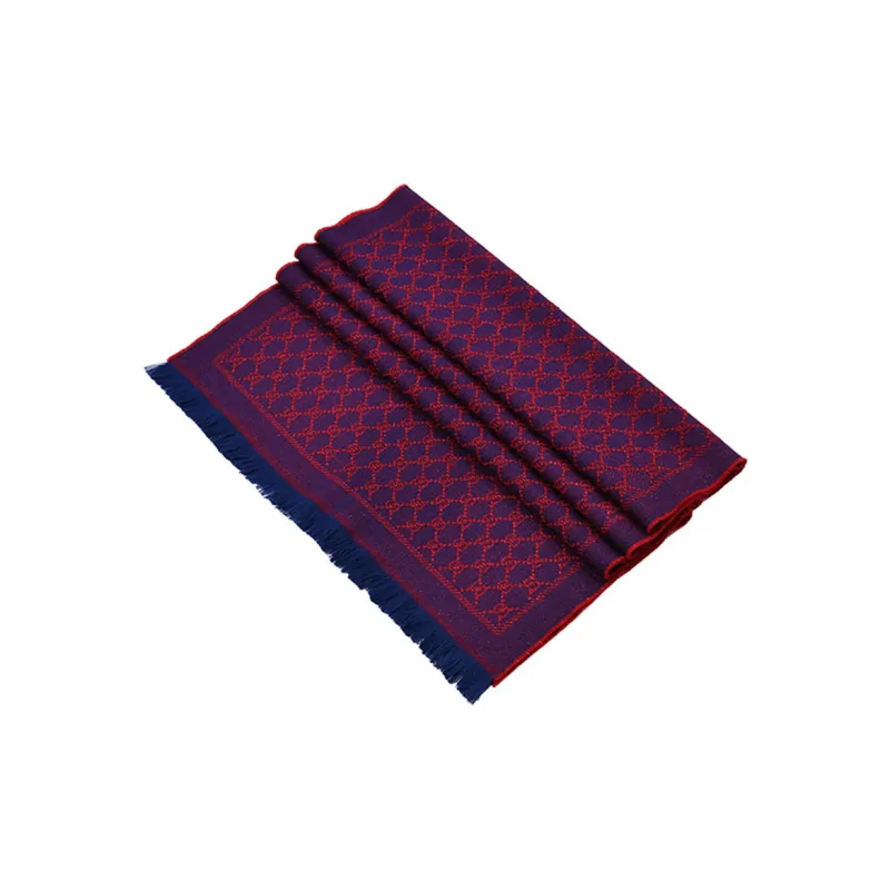 GUCCI Knit Scarves Unisex Purple-3