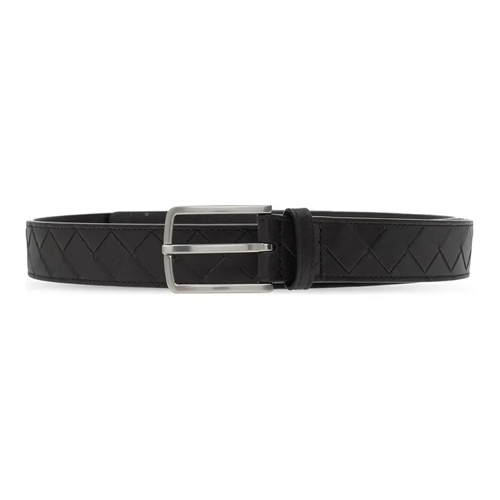Bottega Veneta Intrecciato Leather 1IN Belt-1