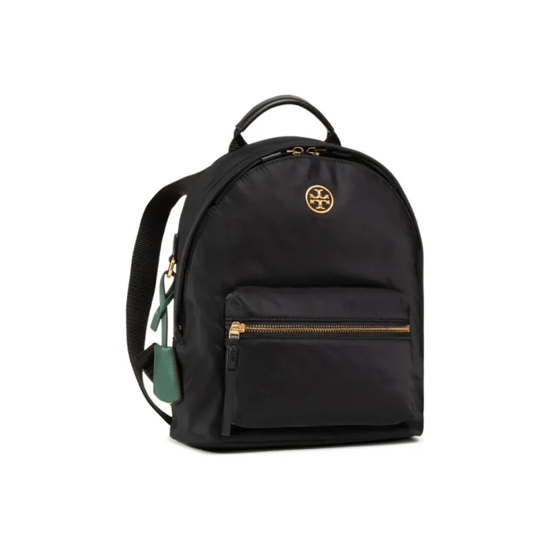 TORY BURCH Piper Fabric Backpack Trumpets Women's Black/Black Gold-0