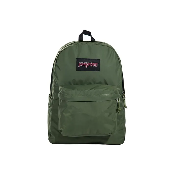 JanSport Nylon Fabric Backpack Unisex Army Green-0