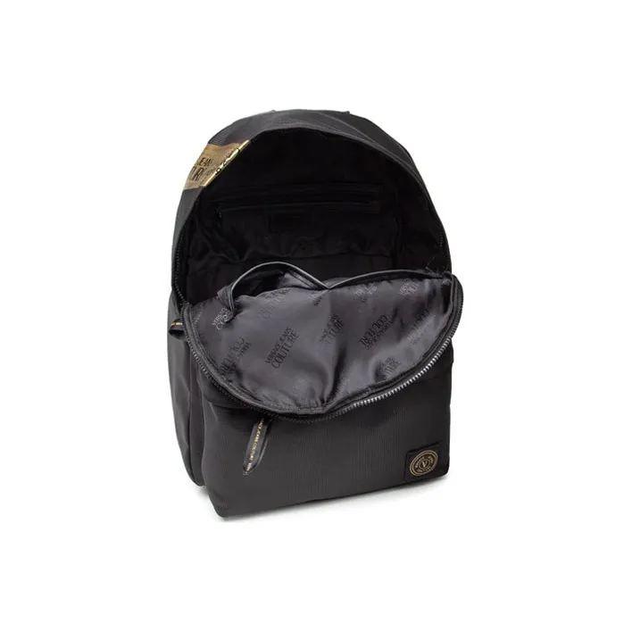 VERSACE JEANS COUTURE Fabric Backpack Regular Men's Black Gold-4