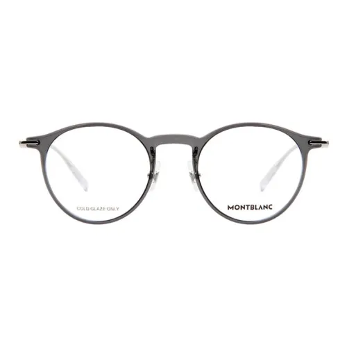 MONTBLANC Round Frame Glasses Black Unisex