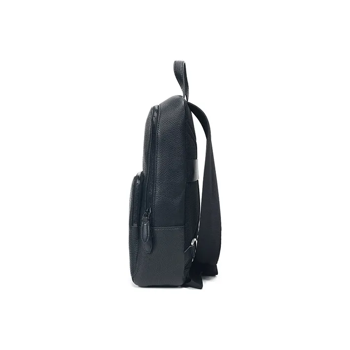 FERRAGAMO Cow Leather Backpack Men's Black-2