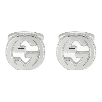 GUCCI Cufflinks Men Silver