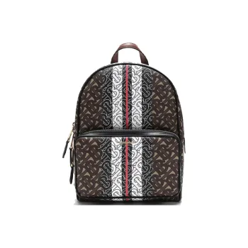 Burberry Eco-Friendly Canvas Backpack Unisex Saddle Brown
