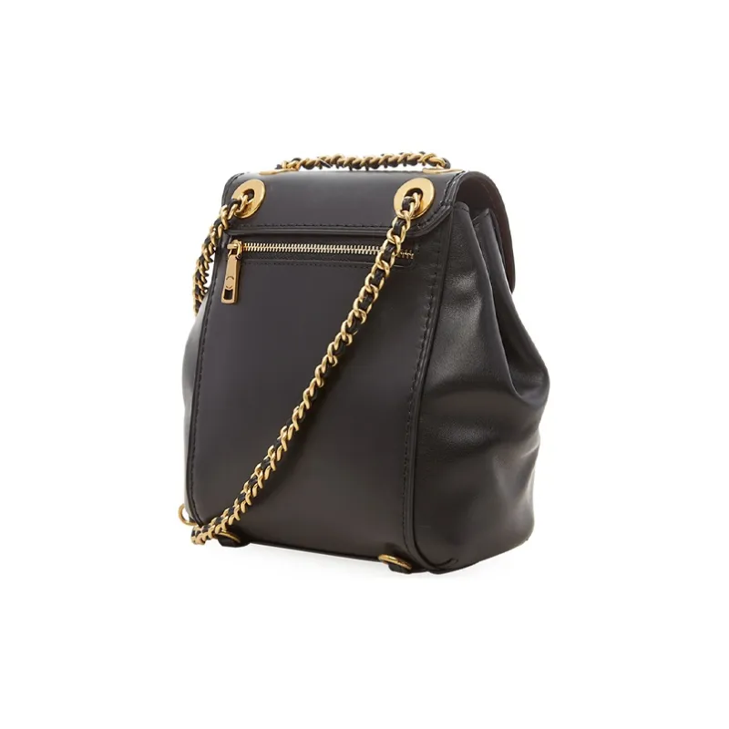 COACH Parker Cow Leather Backpack Mini Women's Black-3