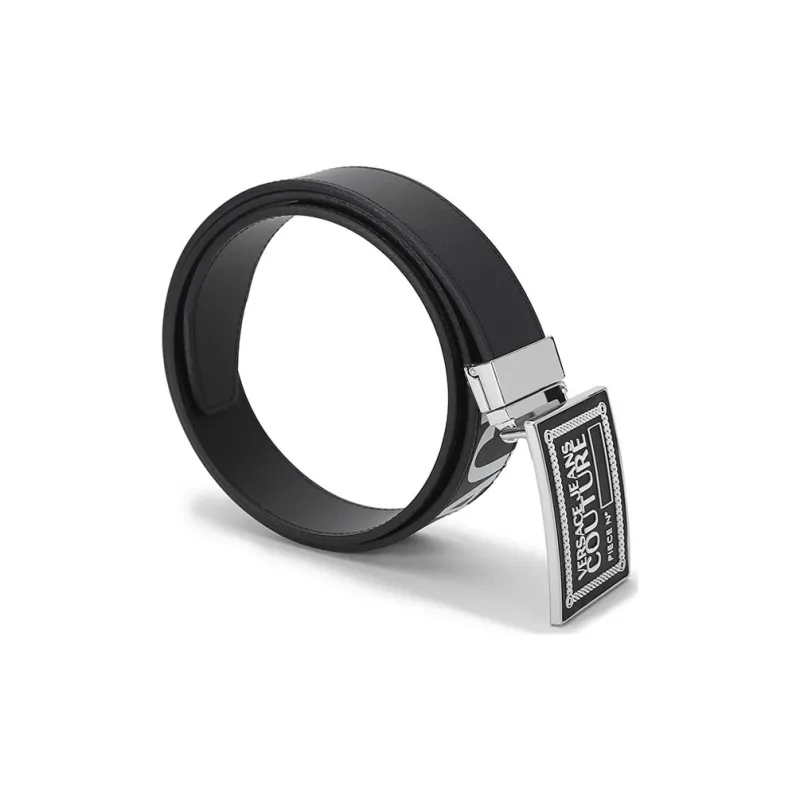 VERSACE JEANS COUTURE Leather Belts Men Black-1