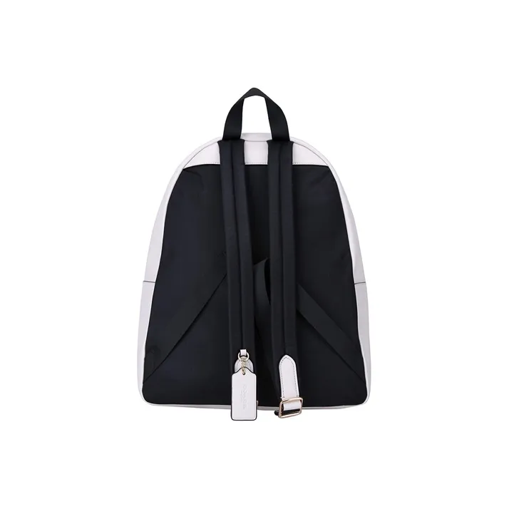 COACH Charlie PVC Bonded Leather Backpacks Backpack Large Size Women's White & Khaki Monogram-3