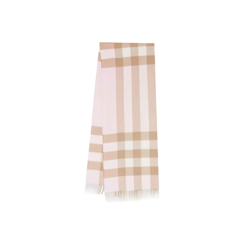 Burberry Check Pattern Cashmere Scarf-0