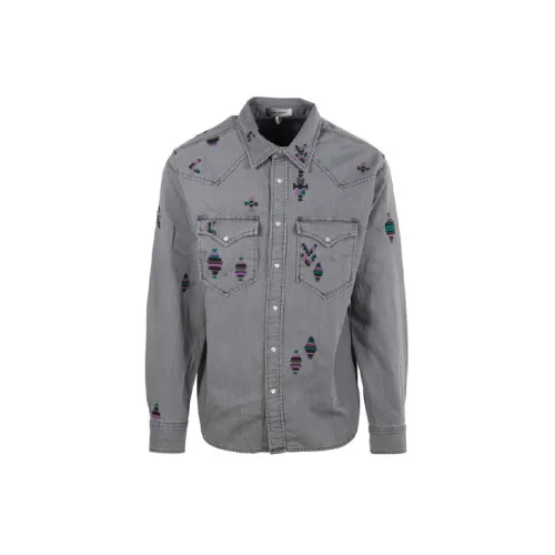 ISABEL MARANT Shirts Men Gray