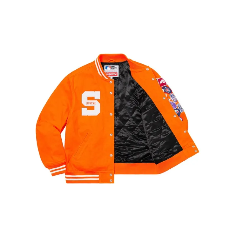 Supreme New Era Mlb Varsity Jacket-7